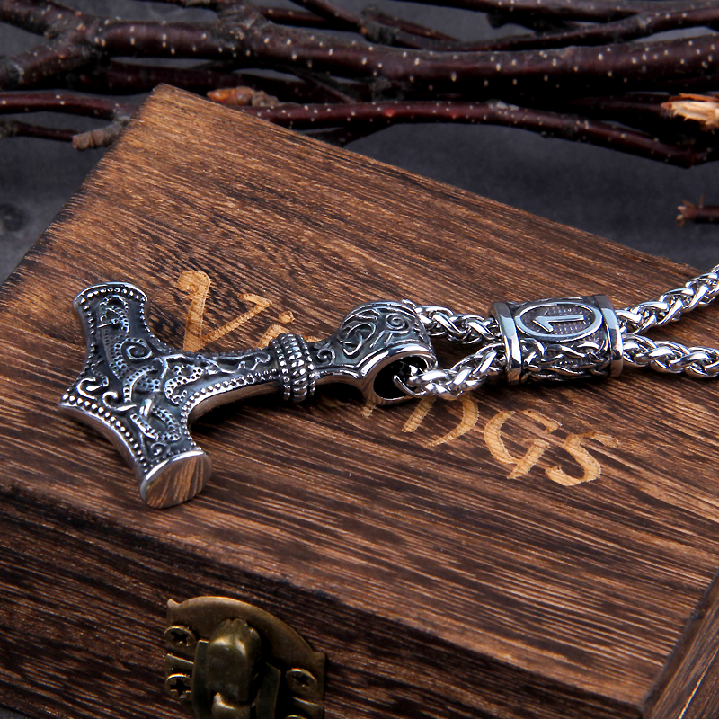 Thors Hammer Kette Tiwaz Rune