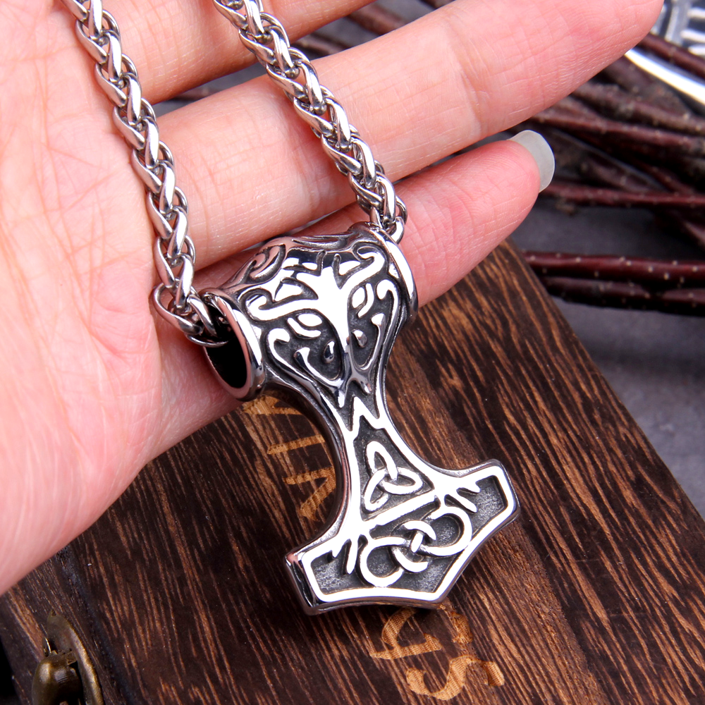 Thors Hammer Kette Triskel