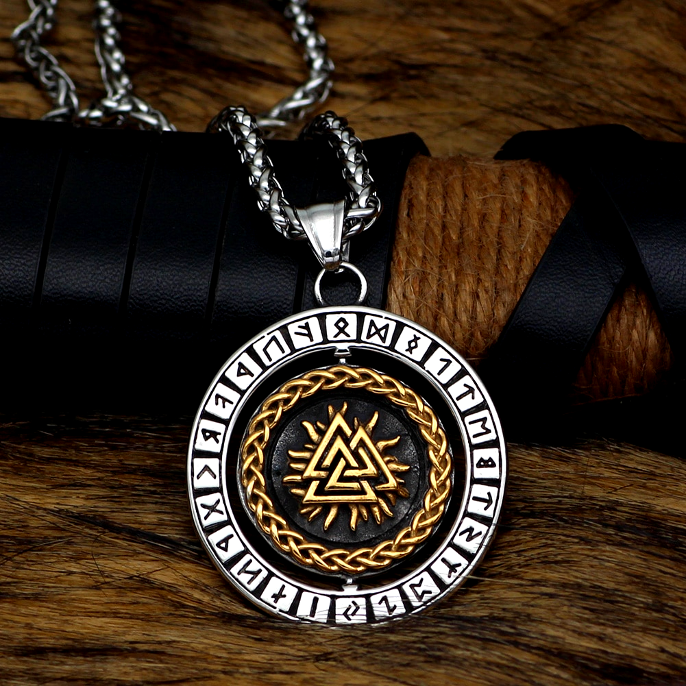 Wikinger Kette Valknut Medallion