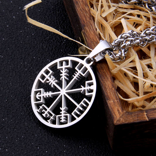 Wikinger Kette Vegvisir Symbol