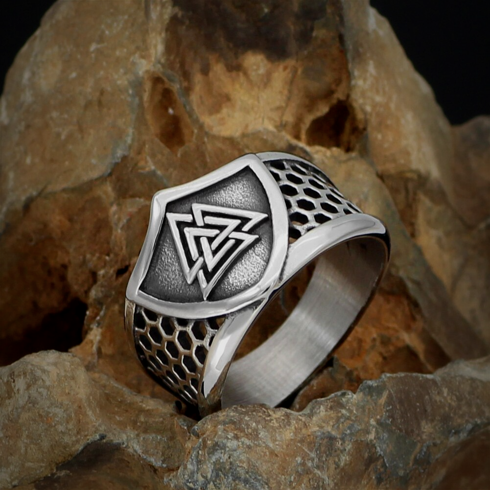 Wikinger Ring Valknut Wappen