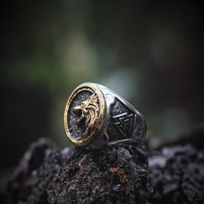 Wikinger Ring Fenriswolf