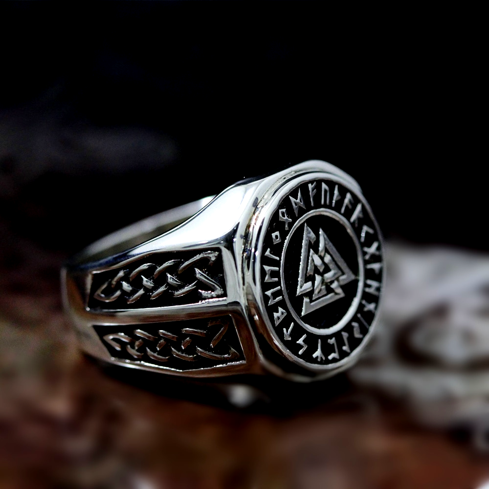 Wikinger Ring Valknut Siegel