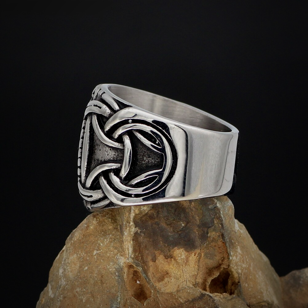 Wikinger Ring Vegvisir Jormungandr