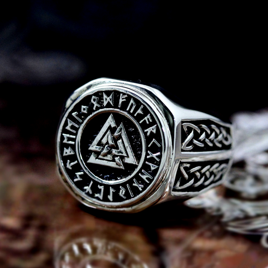 Wikinger Ring Valknut Siegel