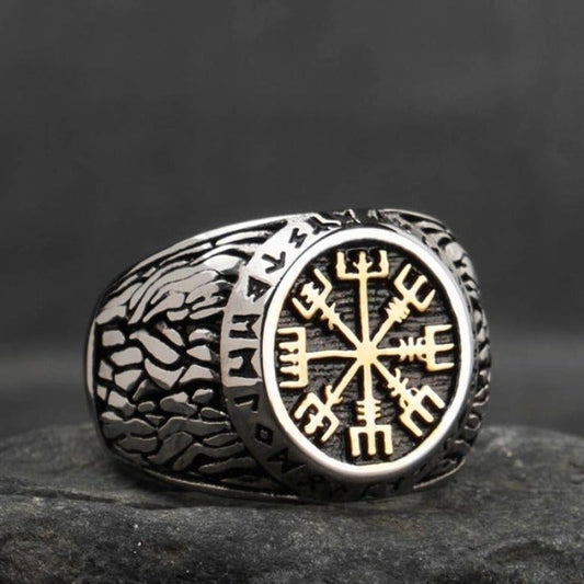 Wikinger Ring Vegvisir Rune