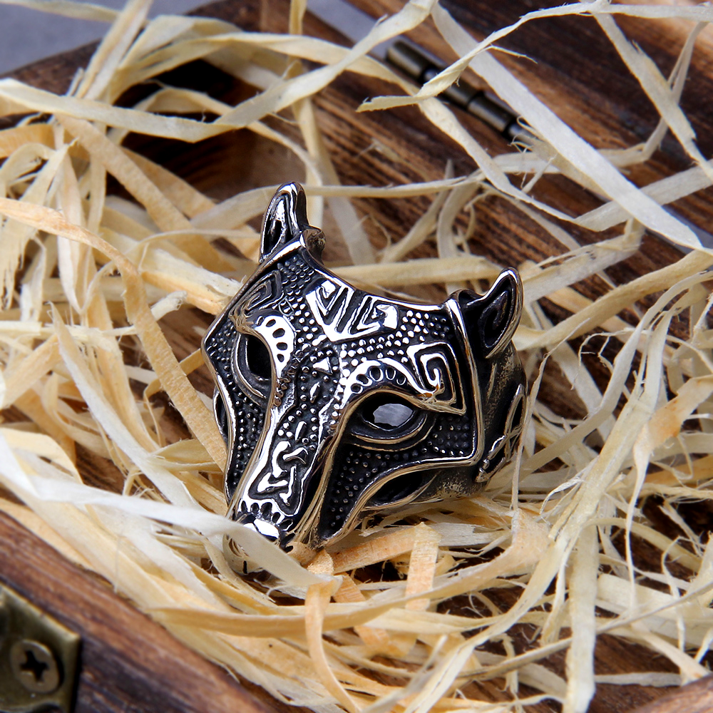 Wikinger Ring Nordischer Wolf