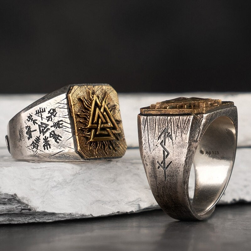 Wikinger Ring Valknut Symbol