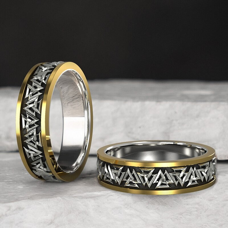 Wikinger Ring Valknut Motive