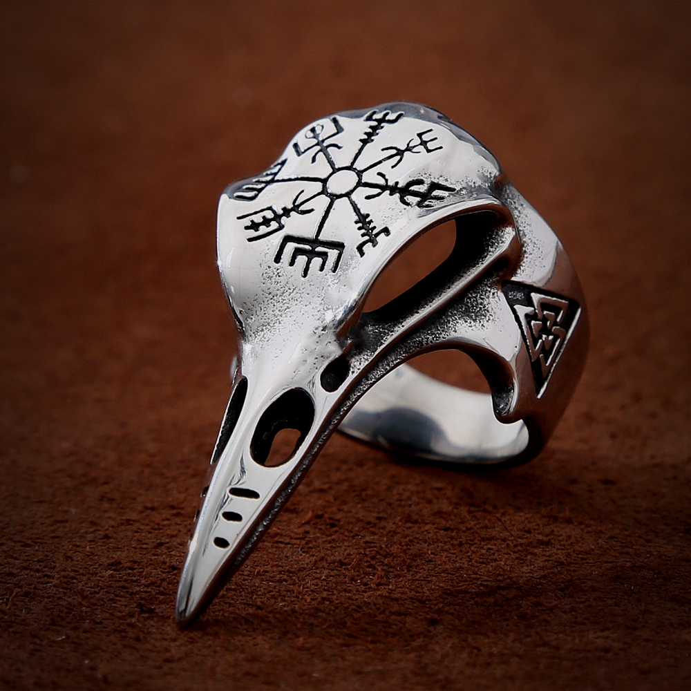 Vikings Rig VIKING RING - RAVEN SKULL – Vikings and Valhalla
