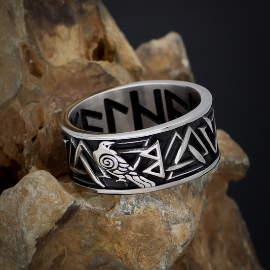 Wikinger Ring Valknut Muster