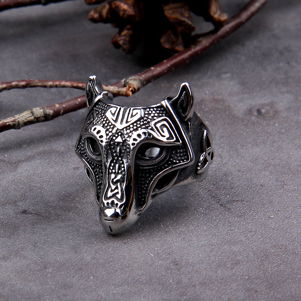 Wikinger Ring Nordischer Wolf