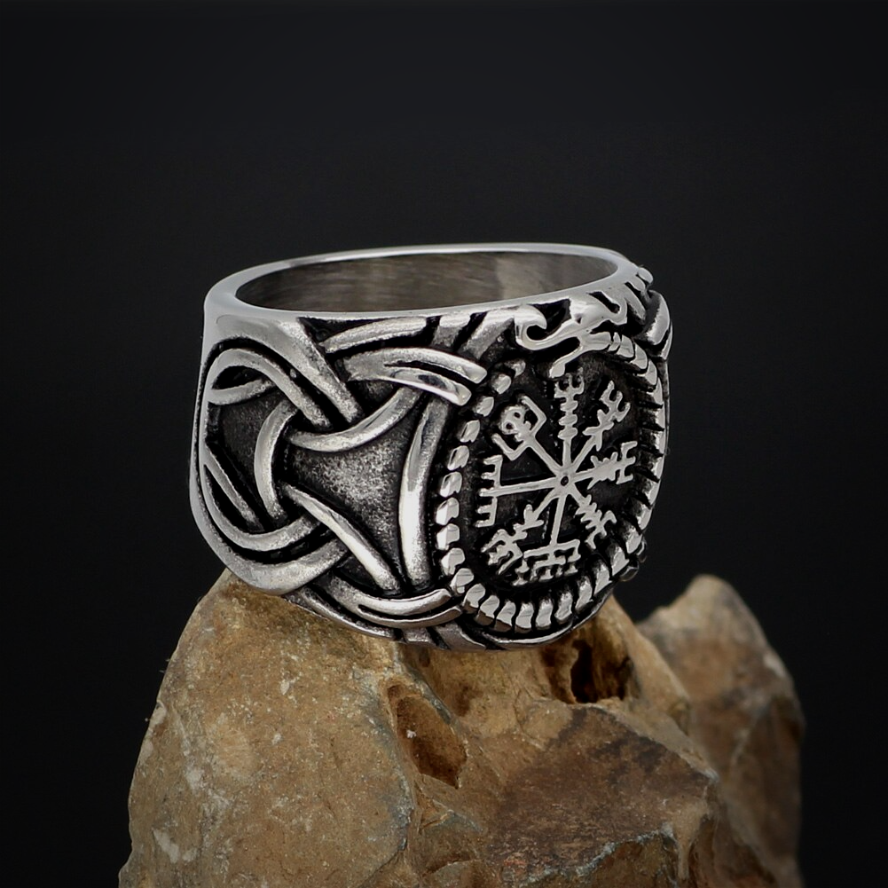 Vikings Rig VIKING RING - VEGVISIR JORMUNGANDR – Vikings and Valhalla