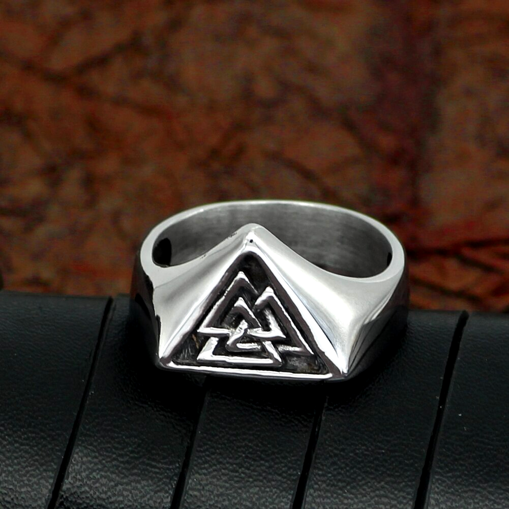 Wikinger Ring Valknut Symbol