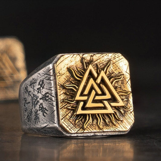 VIKING RING - VALKNUT SYMBOL