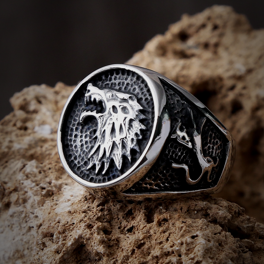 Wikinger Ring Helheim Wolf