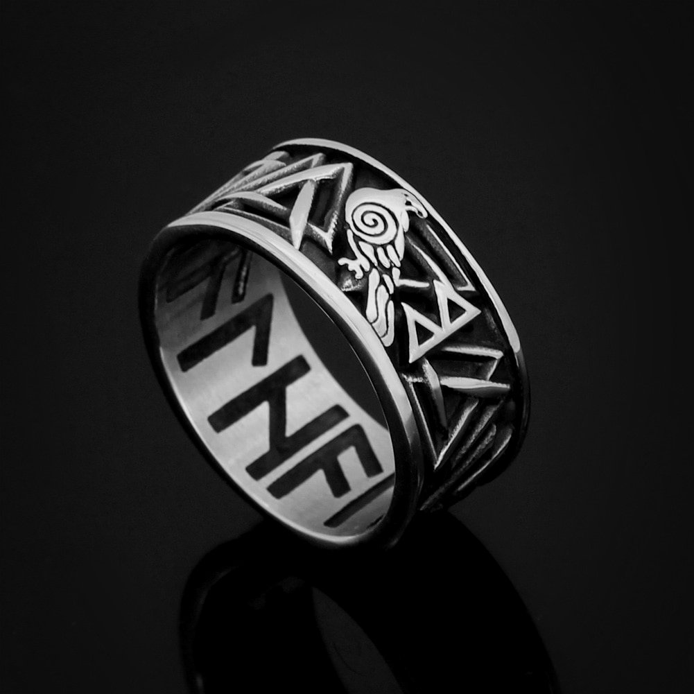 Wikinger Ring Valknut Muster