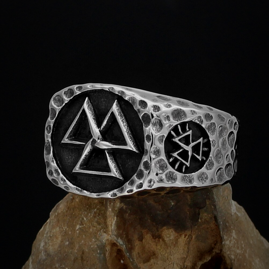 Wikinger Ring Valknut