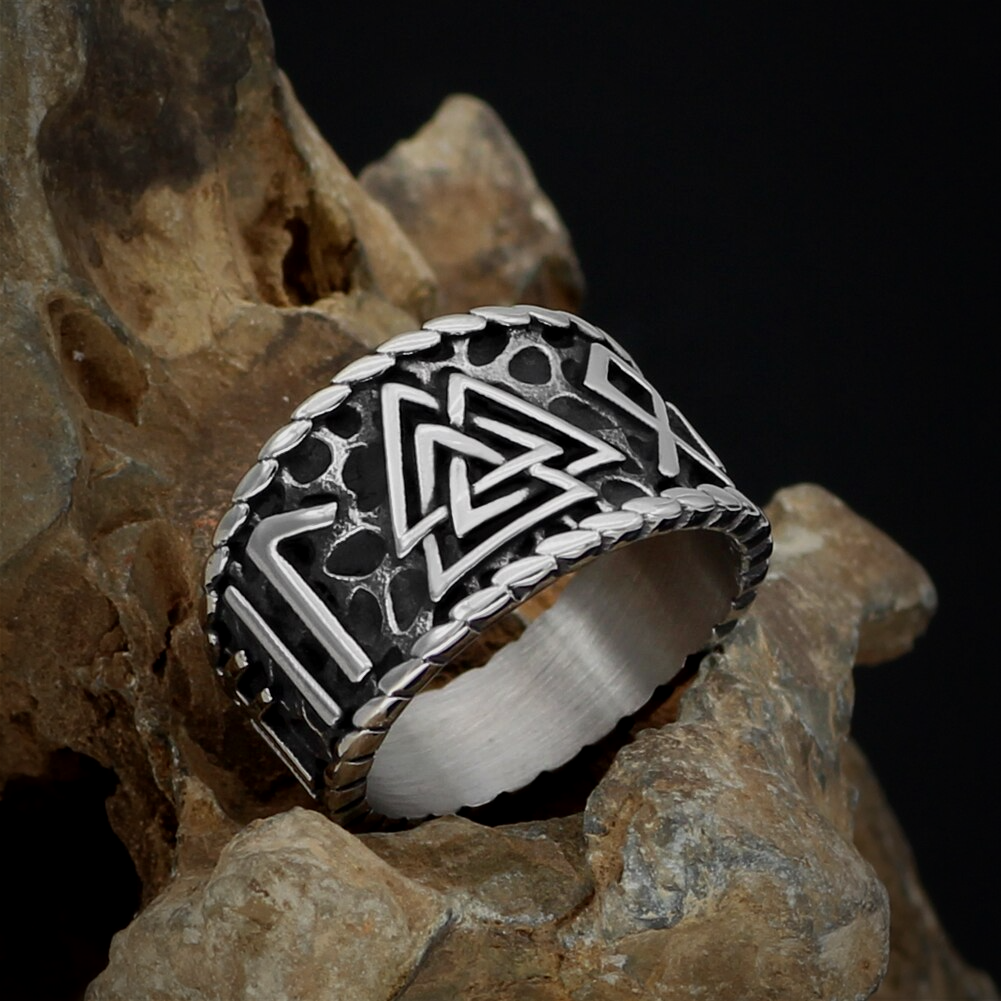 Wikinger Ring Valknut Runen