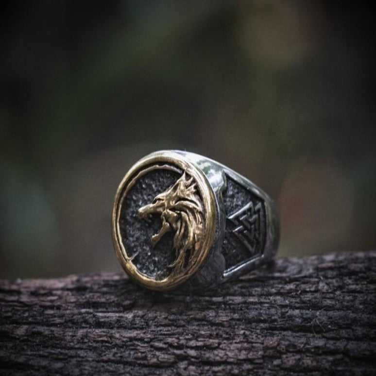 Wikinger Ring Fenriswolf