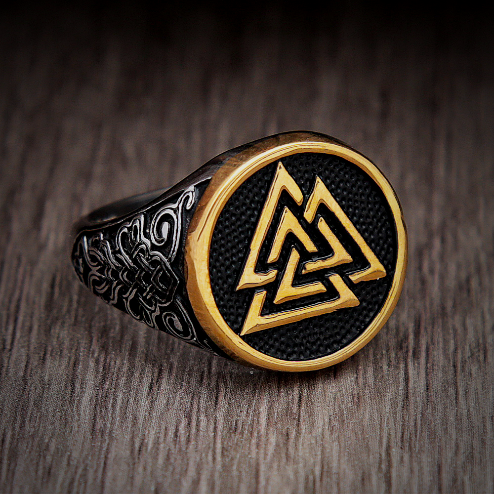 Wikinger Ring Valknut Symbol