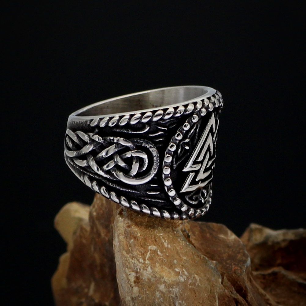 Wikinger Ring Valknut Symbol