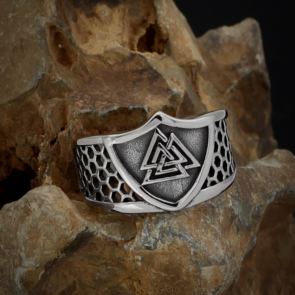 Wikinger Ring Valknut Wappen