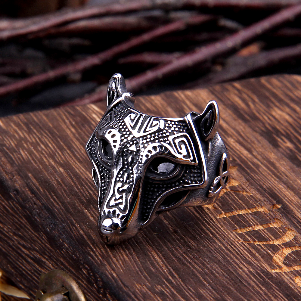 Wikinger Ring Nordischer Wolf