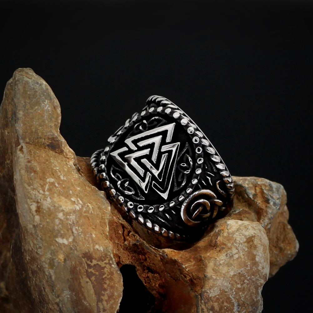 Wikinger Ring Valknut Symbol