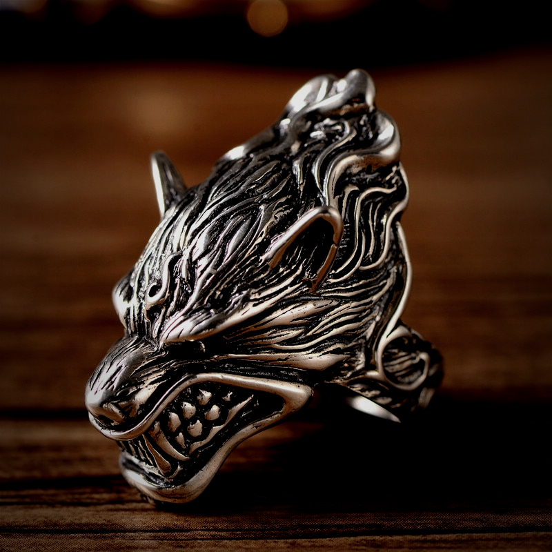 Wikinger Ring Helheim Wolf