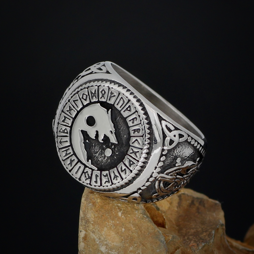 Wikinger Ring Skoll & Hati