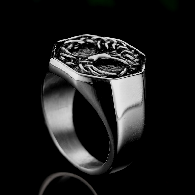 Wikinger Ring Yggdrasil Baum