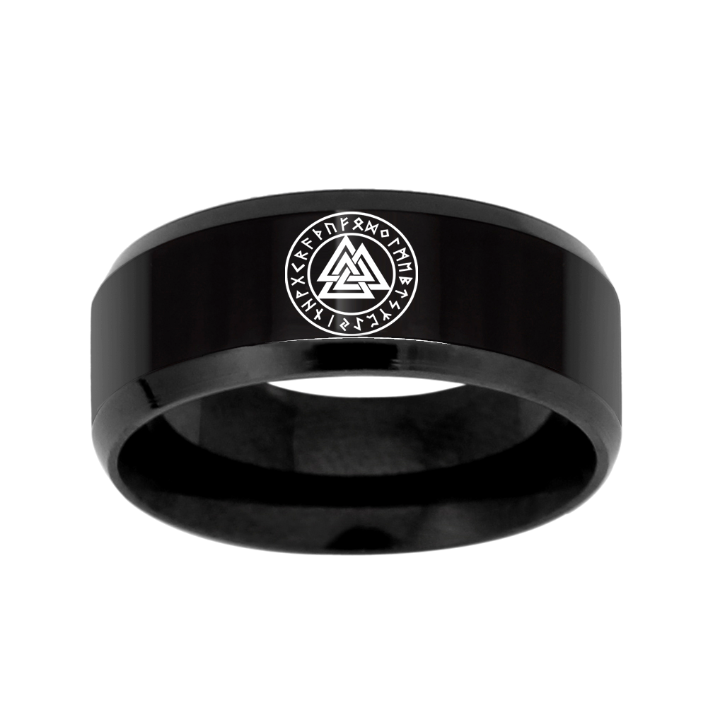 Wikinger Ring Valknut Runenkreis