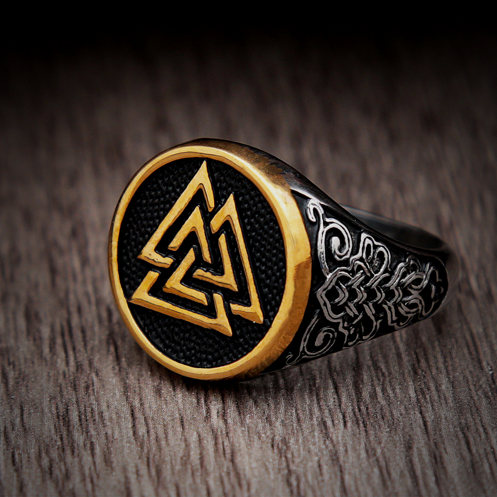 Wikinger Ring Valknut Symbol