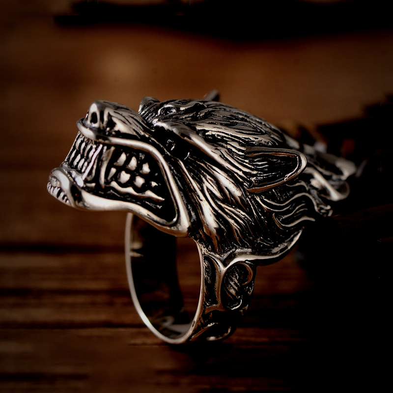 Wikinger Ring Helheim Wolf