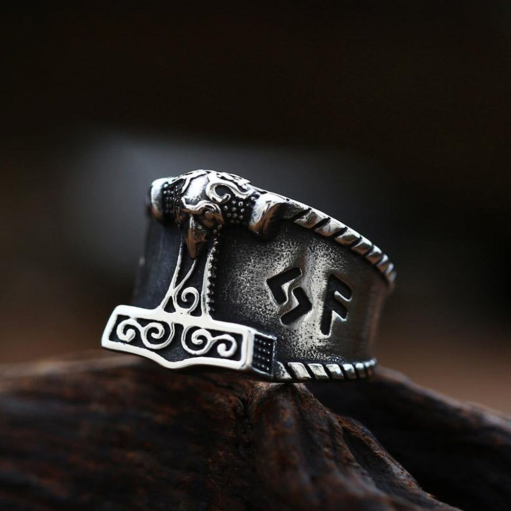 Vikings Rig VIKING RING - THOR'S HAMMER – Vikings and Valhalla