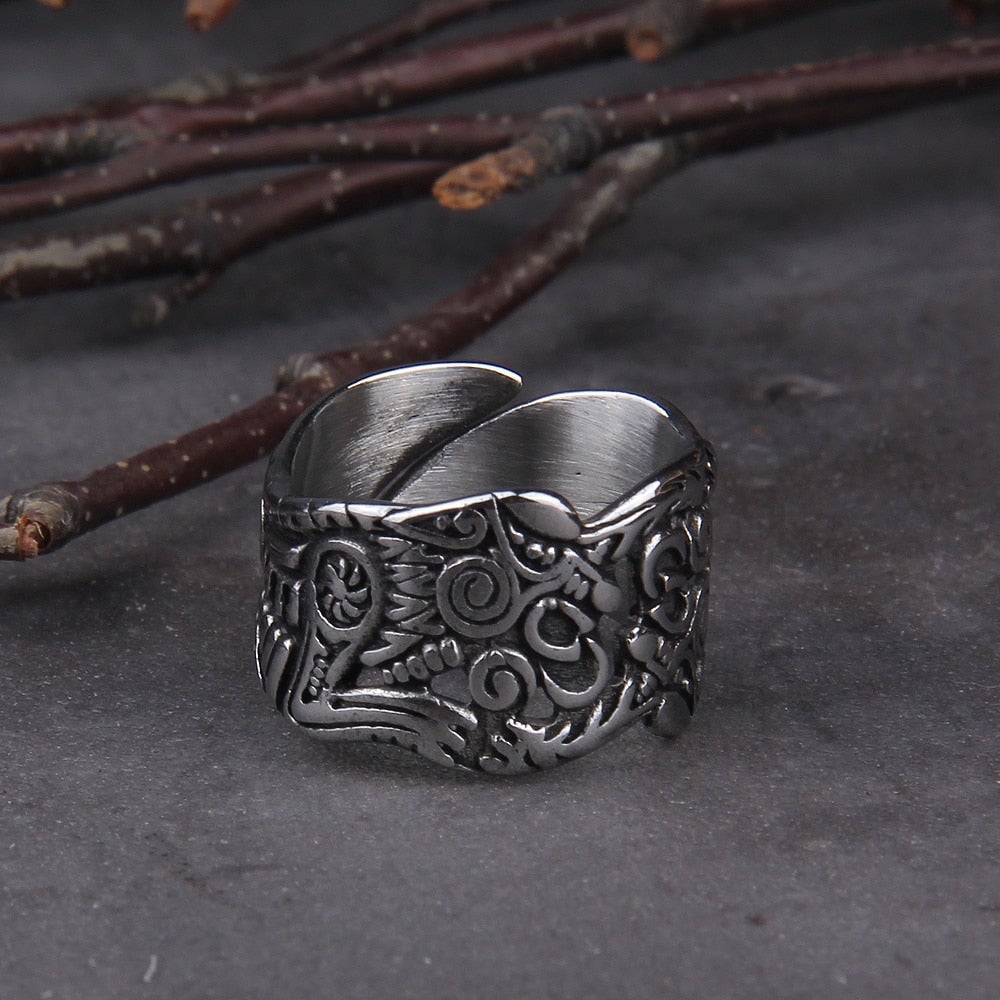 Wikinger Ring Nordischer Wolf