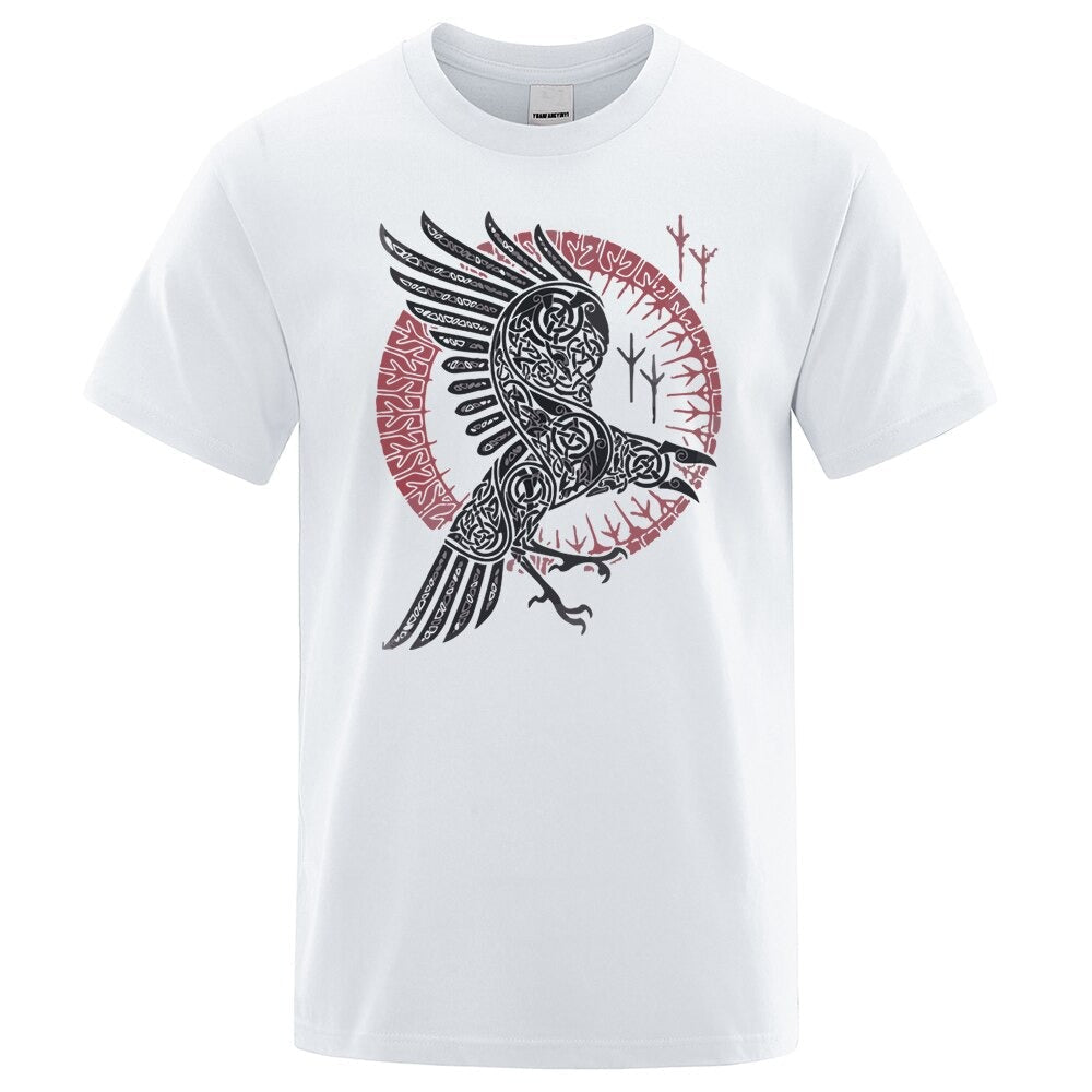 Wikinger T-Shirt Verknoteter Rabe